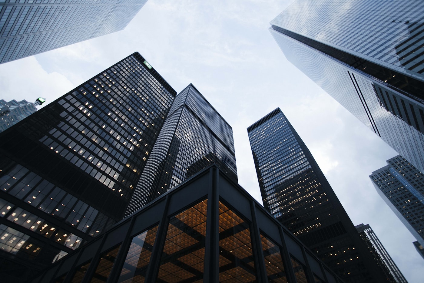 Modern corporate office towers